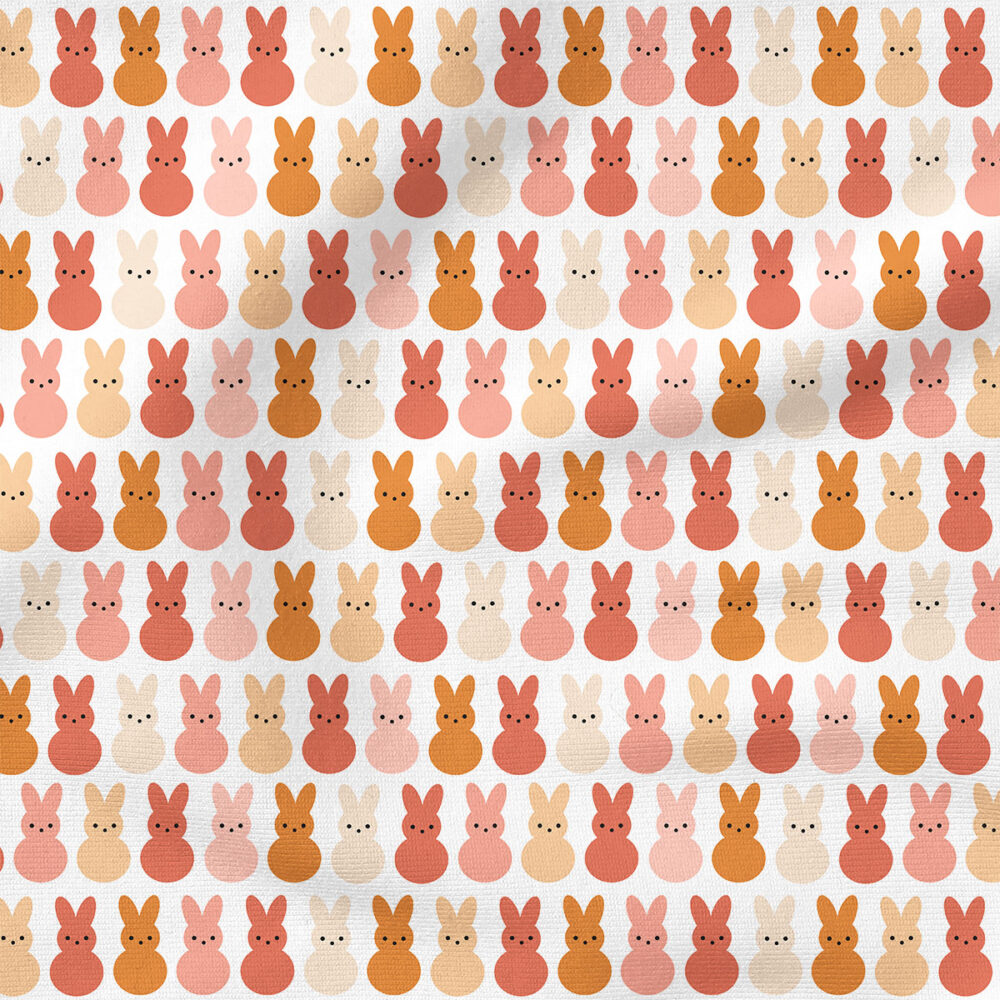 Bunnies (Rose Pink) | Children Fabric Design | Julie Storie Designs